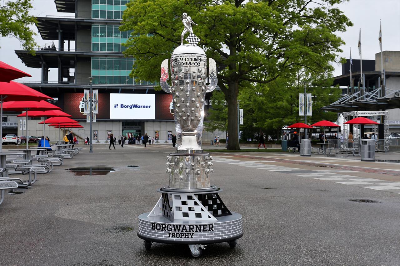 Borg Warner Trophy- Indianapolis 500 Practice - By: Paul Young -- Photo by: Paul Hurley